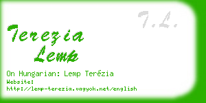 terezia lemp business card